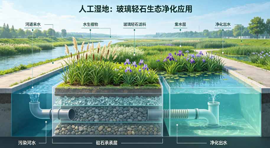 多孔滤料新选择｜玻璃轻石在污水处理领域的应用详解